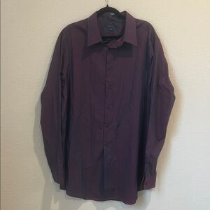 Perry Ellis Deep Purple Non-Iron Shirt